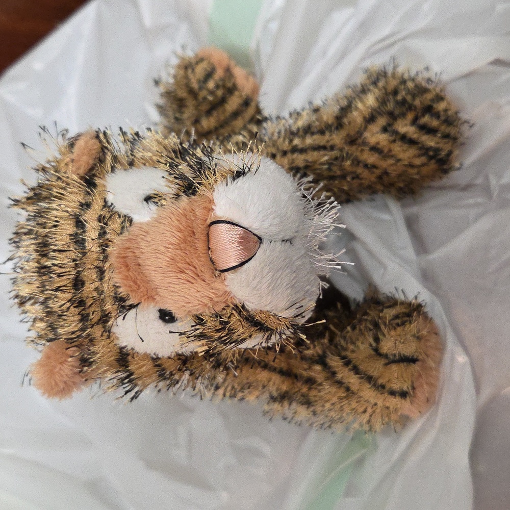 GANZ Webkinz Tiger Fuzzy Retired Plush Stuffed Animal 8"